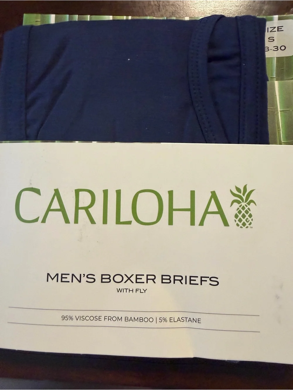 Cariloha Men’s Navy Boxer Briefs with Fly